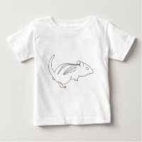 Plan de chipmunk sur les t-shirts