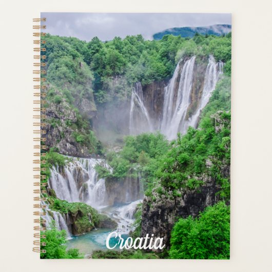 Plan de chute d'eau des lacs Plitvice (Devant)