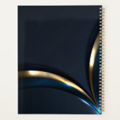 Plan de courbe bleu marine de luxe pour hommes (Dos)