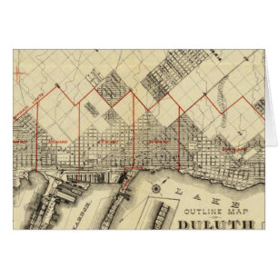 Plan de Duluth et de ses banlieues