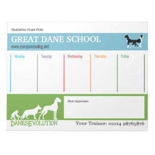 Plan de formation Great Dane Bloc-notes