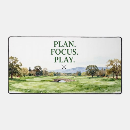Plan de golf concentré pour golfeur (Recto)