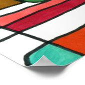 "Plan de la ville" Design par Carolyn Fagg Poster (Coin)