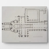 Plan de l'abbaye de Westminster, plaque 1 de 'West (Devant)