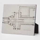 Plan de l'abbaye de Westminster, plaque 1 de 'West (Côté)
