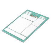 PLAN DE LEÇON HOMESCHOOL 2 Bloc-notes vert (Incliné)