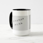 Plan de leçon Mug de l'enseignant Stylish Black & (Devant gauche)