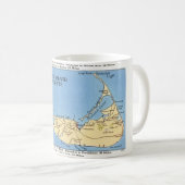 Plan de l'île de Nantucket Mug (Devant droit)