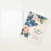 Plan de Mariage rose bleu/pêche ID584 (Devant avec enveloppe)