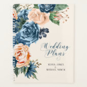 Plan de Mariage rose bleu/pêche ID584 (Devant)