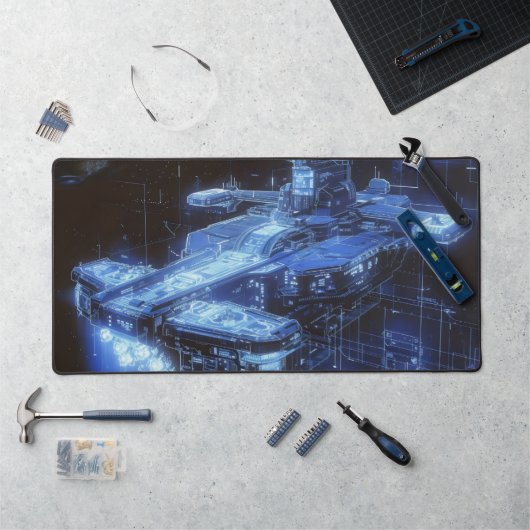 Plan de navire de science-fiction (Poste de travail)