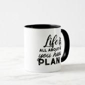 Plan de poignée B Citations de café Mug (Devant droit)