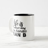 Plan de poignée B Citations de café Mug (Devant gauche)