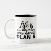 Plan de poignée B Citations de café Mug (Gauche)