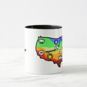 Plan de prévision des États-Unis et nom Mug (Centre)