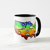 Plan de prévision des États-Unis et nom Mug (Devant droit)