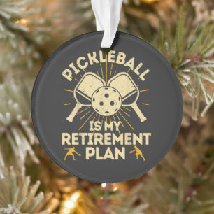 Plan de retraite drôle de pickleball vintage