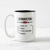 Plan de retraite personnalisé 2024 Mug (Gauche)