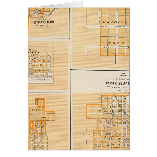 Plan de Rockport, Spencer Co avec Everton (Devant)