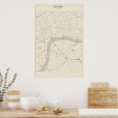 Plan de rue de Londres Poster (Cuisine)