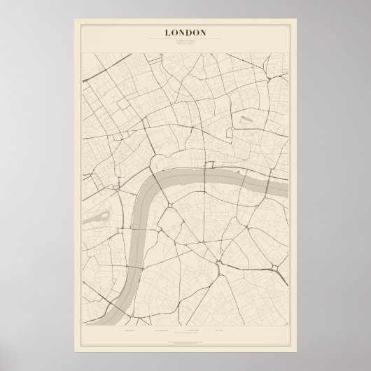Plan de rue de Londres Poster (Devant)