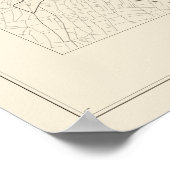 Plan de rue de Paris Poster (Coin)