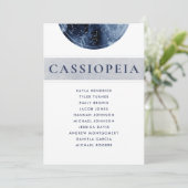 Plan de siège bleu céleste Cartes Nom du client (Debout devant)