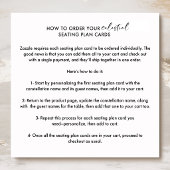 Plan de siège bleu céleste Cartes Nom du client