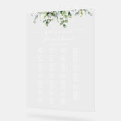 Plan de table alphabétique de verdure (Angle)