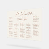 Plan de table alphabétique pour un mariage bohème (Angle)