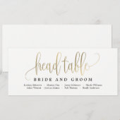 Plan de table Carte de la table d'honneur - Jolie  (Devant / Derrière)