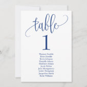 Plan de table Carte de table Calligraphie charmant (Devant)