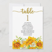 Plan de table Carte de table Calligraphie charmant (Devant)