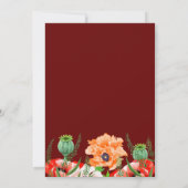 Plan de table Carte de table Calligraphie élégante (Dos)