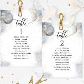 Plan de table chic Cartes célestes avec noms des i