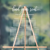 Plan de table de mariage 10 tables (Neutre)