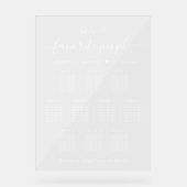 Plan de table de mariage 10 tables transparent (Recto)