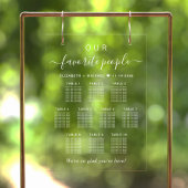 Plan de table de mariage 10 tables transparent