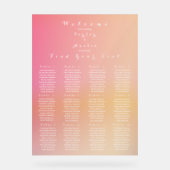 Plan de table de mariage 12 tables coucher de sole (Recto)