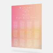 Plan de table de mariage 12 tables coucher de sole (Angle)