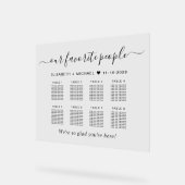 Plan de table de mariage 8 tables pour les personn (Angle)
