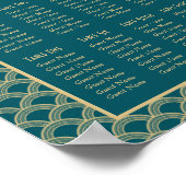 Plan de table de mariage Art Déco Gatsby des année (Coin)