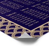 Plan de table de mariage Art Déco Gatsby des année (Coin)