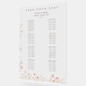 Plan de table de mariage aux fleurs sauvages fanta (Angle)