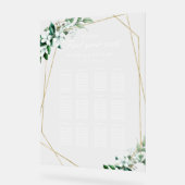 Plan de table de mariage avec 12 tables de verdure (Angle)