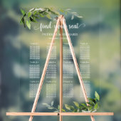 Plan de table de mariage avec 12 tables et verdure (Neutre)