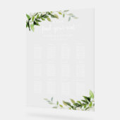 Plan de table de mariage avec 12 tables et verdure (Angle)