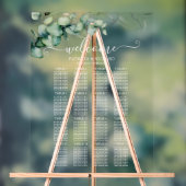 Plan de table de mariage avec 16 tables et verdure (Neutre)