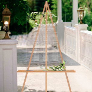 Plan de table de mariage avec 9 tables et verdure