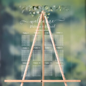 Plan de table de mariage avec verdure (Neutre)